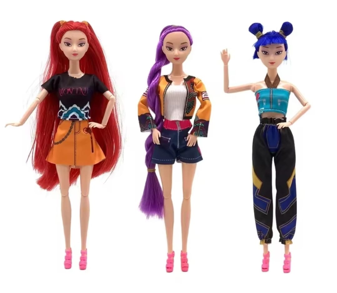 Kpop Dolls Packet with 3